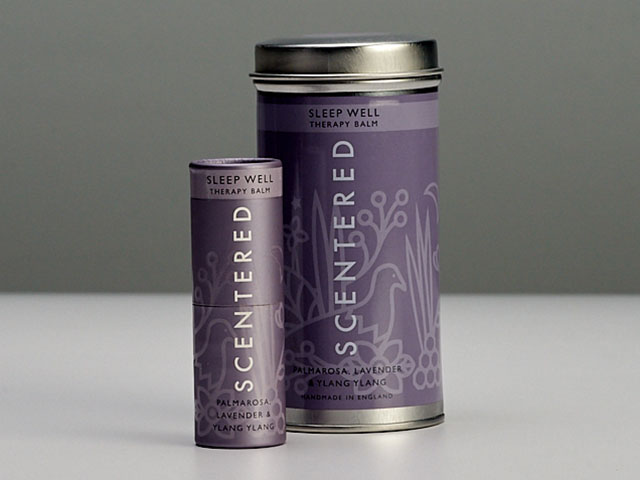 Scentered Aromatherapy Sleep Well Balm Stick with Lavender/Ylang Ylang Essential Oil Therapy
