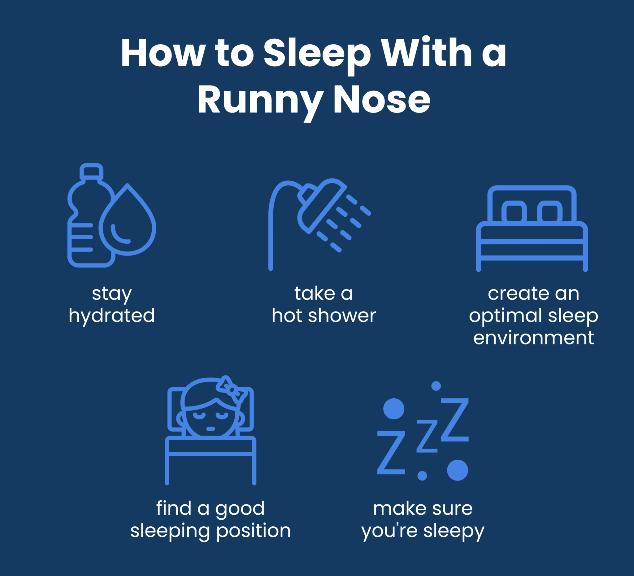 How to sleep with a stuffy nose