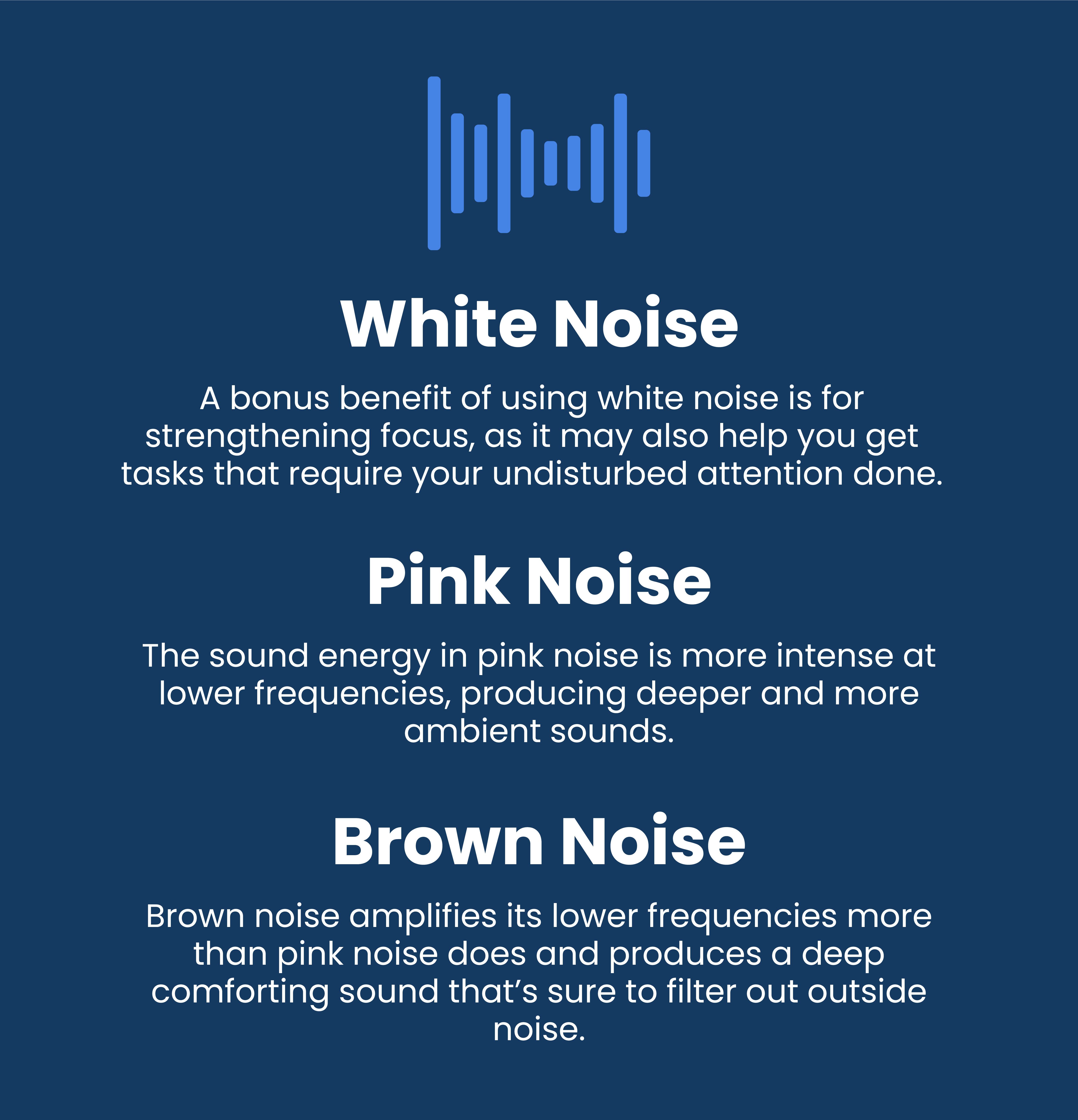 Pink Noise Vs. Brown Noise, Black Noise, and White Noise for Sleep